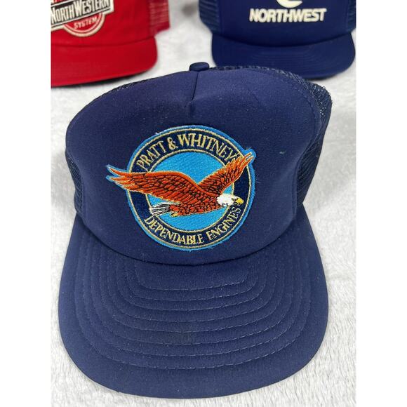VTG Trucker Snapback Hats North Western System Pratt Whitney Engines Northwest - Picture 2 of 7
